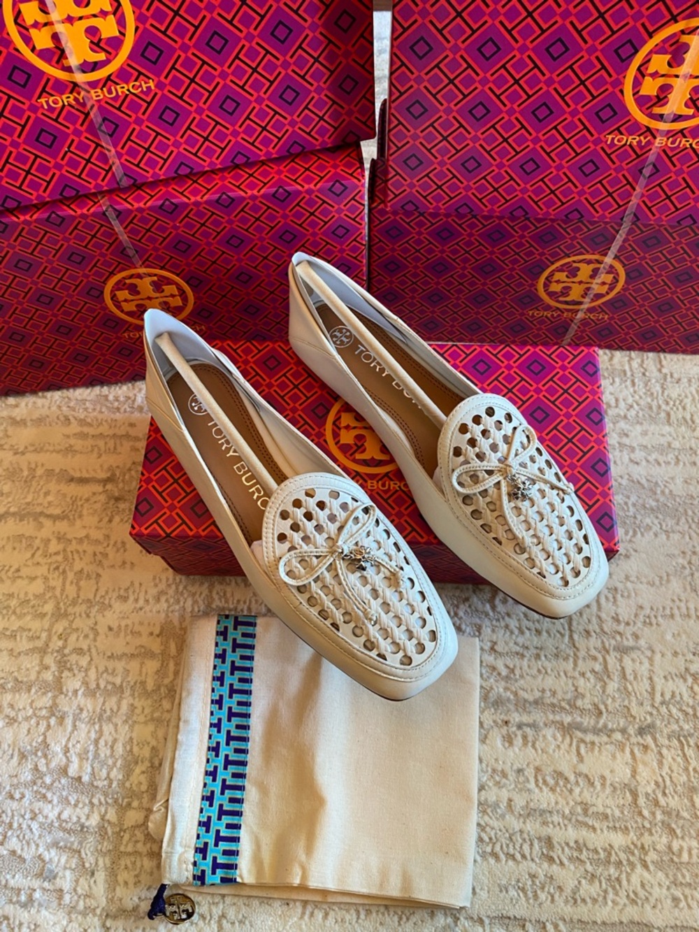 Tory Burch Tory Charm Woven 5MM Loafers